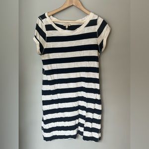 Navy striped Tshirt dress
